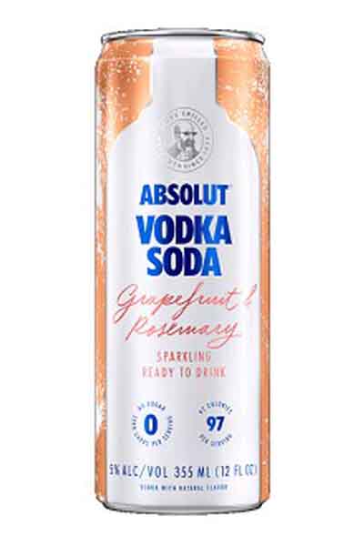 Absolut Vodka Soda Grapefruit & Rosemary
